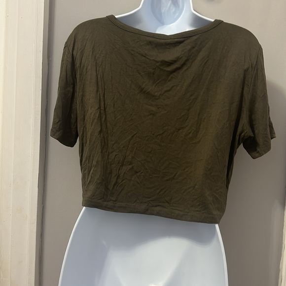 Zeagoo snap front closure cropped top NWT XL - Picture 3 of 7